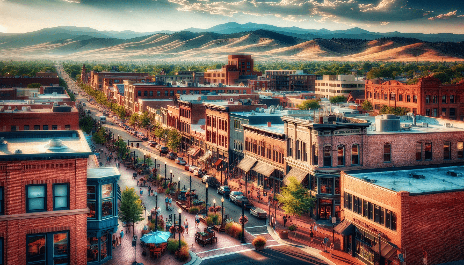 Picture of downtown Fort Collins, Colorado